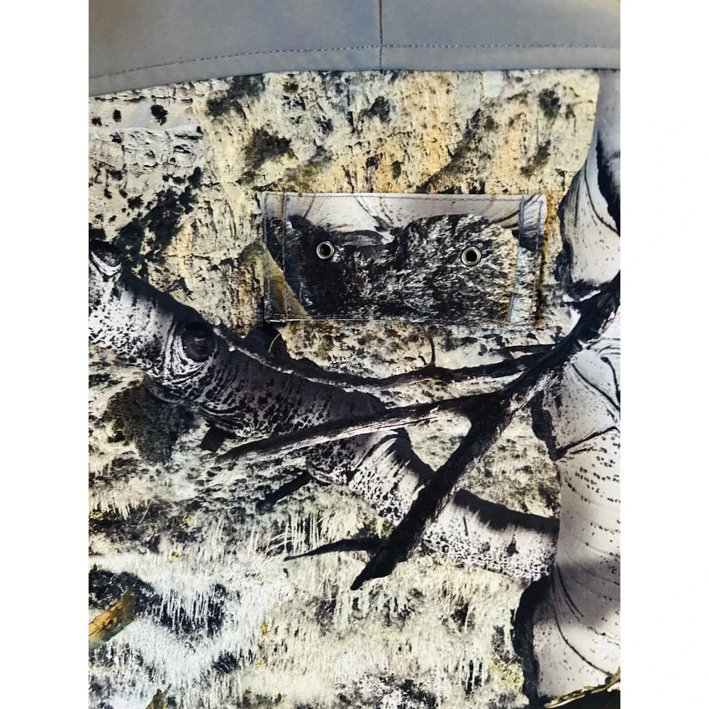 Mossy Oak Camo Jacket Women's Pink Logo Full Zip Fitted Fleece Zip Pockets Sz M - Picture 9 of 9